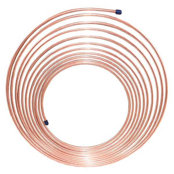 NiCopp Nickel/Copper Brake Line Tubing Coil, 3/16 x 25'